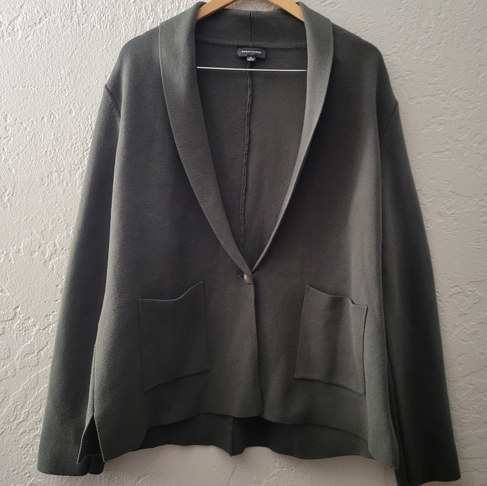 Summersalt The Ribbed Sweater Blazer XL